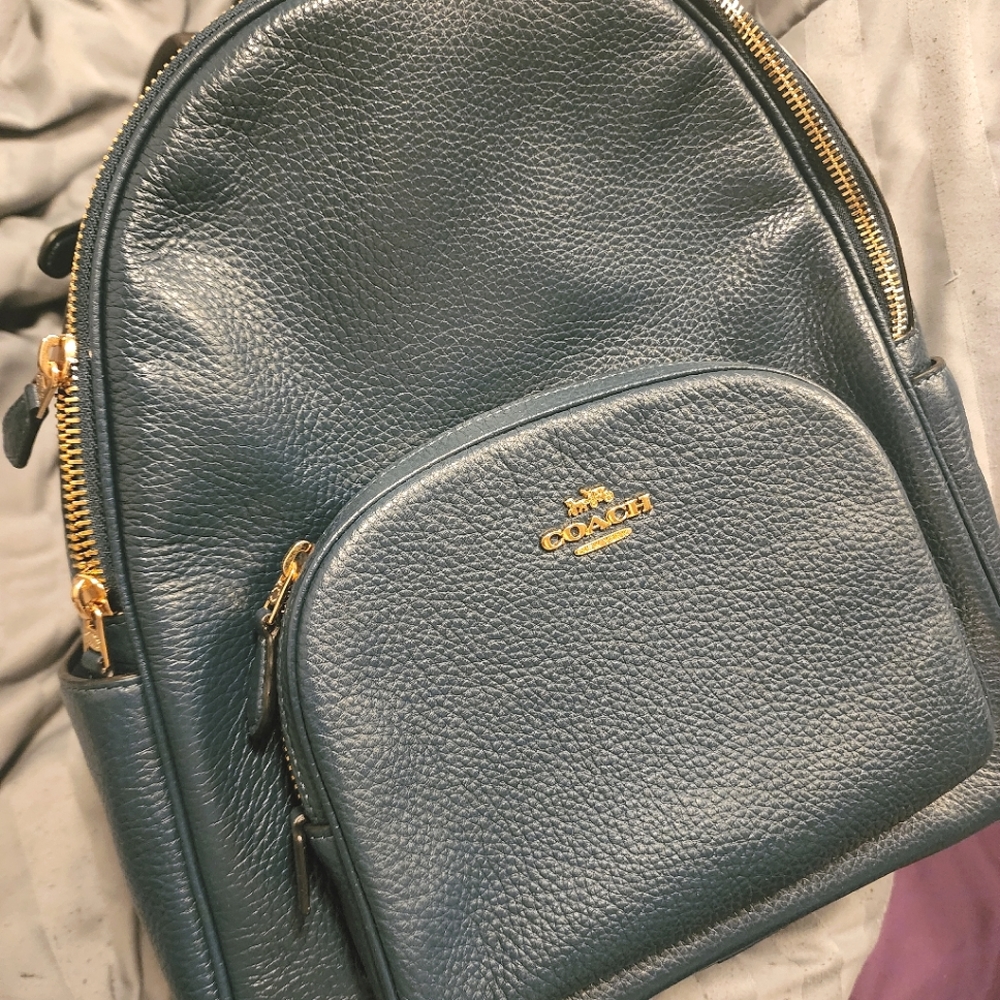 Coach leather court backpack NWT